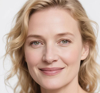 Women whose skin begins to age