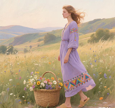 Beauty Among the Flowers